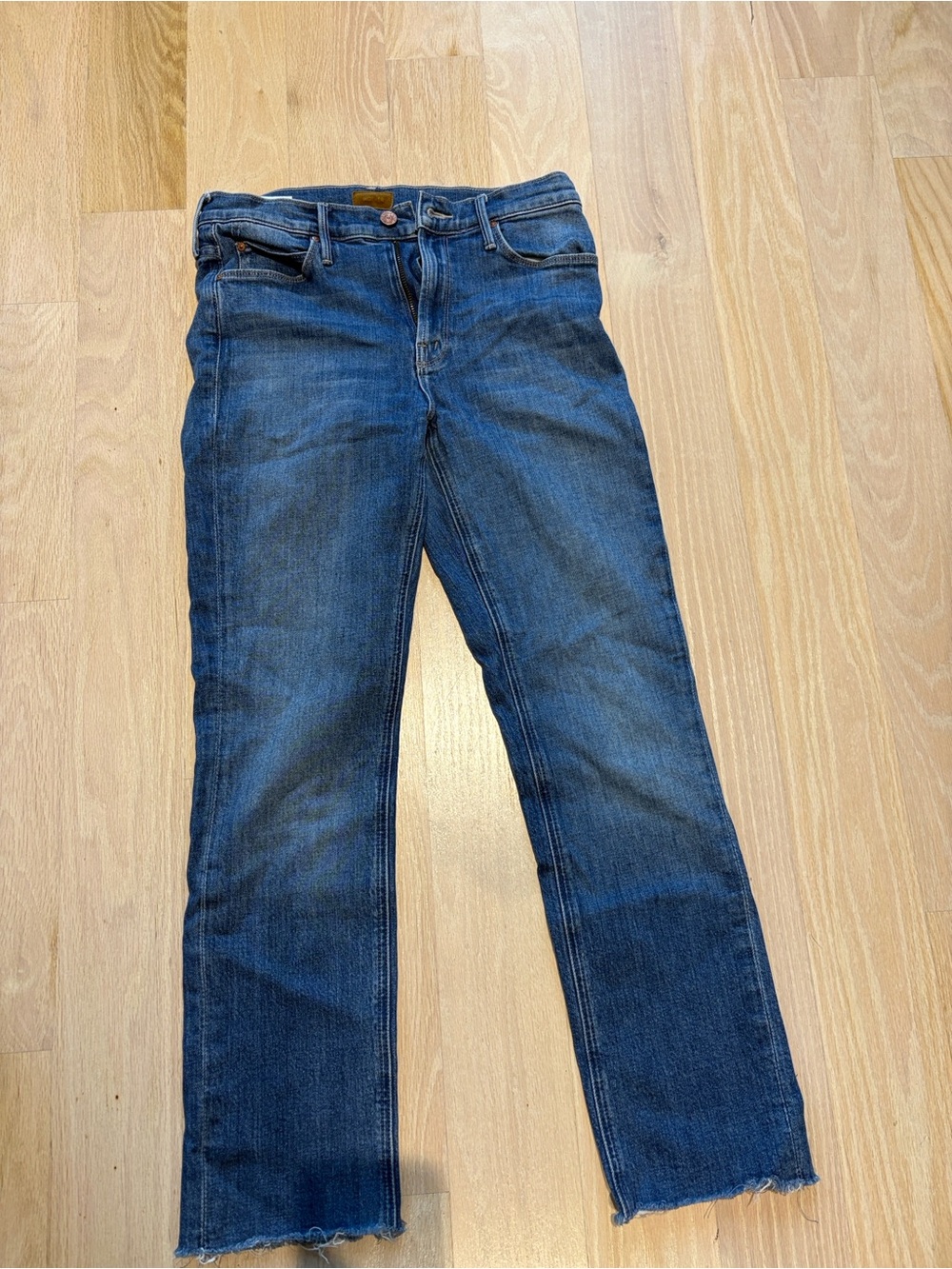 MOTHER Women's Skinny Jeans in Dark Blue Denim
